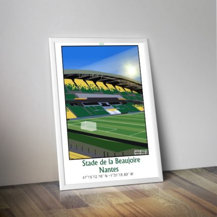 Affiche stade de NANTES La Beaujoire